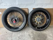 Husqvarna 501 / 601 supermoto Fr-Rr wheels Complete Ktm Gas Gas