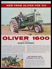 Oliver Model 1600 Tractor for 1963 NEW Metal Sign: 9x12" Free Shipping