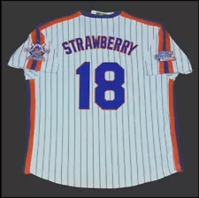 Darryl Strawberry Jersey New York Mets 1986 WS Retro Throwback Stitched NEW SALE