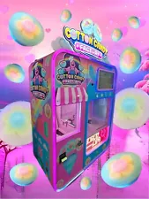 Fully Automated Cotton Candy Maker Robotic Candy Floss Vending Machine Kiosk