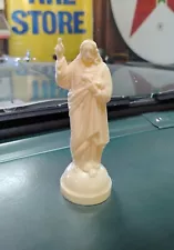 Vtg 1940s Dashboard Jesus Statue Dash Sacred Heart RAT Rod Hot Auto Companion