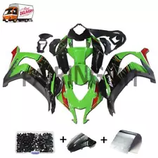 FK Injection Green Black Fairing Fit for Kawasaki NINJA 2016-2020 ZX10R l024