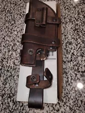 Tops T1 Tracker Knife Brown Leather Knife Sheath