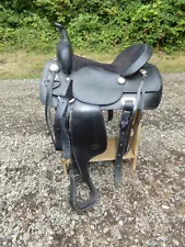 Never Used 15'' Black KS345 King Series Black Leather Trail/Pleasure Saddle