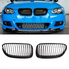 For BMW E92 E93 LCI 10-13 328i 335i Convertible Gloss Black Front Kidney Grilles (For: More than one vehicle)