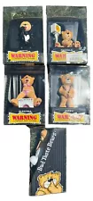 Bad Taste Bears - Lot Of 5- Electra, Pamela, Zippy, Kitty, Ewan- Humorous Adults