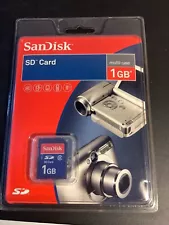 SANDISK SD 1 GB SECURE DIGITAL CARD (SDSDB-1024-A11) MEMORY CARD NIP [A]