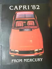 1982 Mercury CAPRI/GS/RS/Turbo/Black Magic Automobile Dealer Sales Brochure