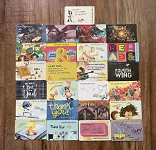 Barnes and Noble Collectible Gift Cards (25) No Value New