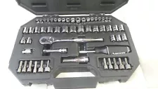 Husky Mechanics Multi Tool Set Standard/Deep Sockets Repair Tools Chrome 75 Pcs