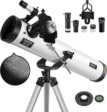 HSL Reflector Telescope,76mm Aperture 700mm Focal Length Astronomy Reflector NIB