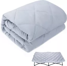 Quilted Sheet for Regalo My Cot Portable Toddler Bed/Joovy Travel Cot 48"x24.5"