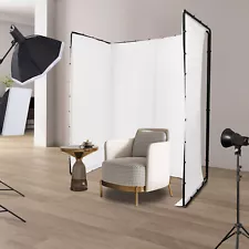 Photography Backdrop Stand+White Cloth Kit For Photo Studio Background Decor