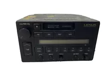 1990-1991 Lexus ES250 cassette radio stereo Pioneer AM FM 86120-32401 head unit