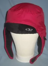 Outdoor Research OR Flip Brim Trapper Hat Cap Red Face Cover Pertex Breathable