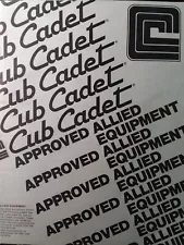 Cub Cadet Lawn Tractor Garden Approved Allied Implement Attachment & Acc Manual