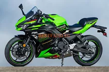 Fairing Kit +Green Tank COVER for Kawasaki Ninja 650 2020-2024 2021 22 ABS Black (For: 2021 Ninja 650)