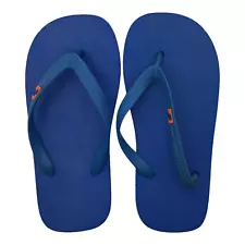 Vintage Abercrombie Fitch Flip Flops Sandals Men Size 8.5-9.5 Blue Orange Shoes