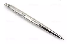 Vintage Parker Jotter Ballpoint Pen- Polished SS Chiselled Cap/ Barrel