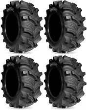 Four 4 Kenda Executioner ATV Tires Set 2 Front 25x8-12 & 2 Rear 25x10-12 K538