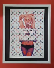 Death NYC LG Framed 16x20in Pop Art Original Certified / Lady Gaga Supreme LV %