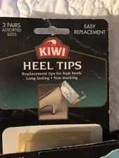 Kiwi Heel Tips High Heel replacement 10 Pair Assorted Sizes Shoe Repair