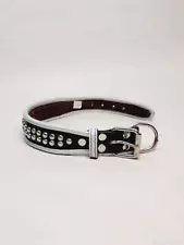 Top Dog Studded K-9 Adjustable Leather Dog Collar - Size 20, Vintage