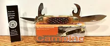 BSA BOY SCOUT OFFICIAL LICENSED STAINLESS STEEL DELUXE POCKET KNIFE 4 MULTI-TOOL