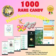 Pokémon Go-1000 RARE CANDY- Friend Finder Medal-FAST SALE-COMPLETED WITHIN 24Hrs