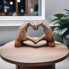 Heart Hands Ornament Love Hand Gesture Statues for Bookshelf Table Sculpture