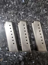 3 Smith And Wesson 8 Round Magazines For Model 645 , 745 , 4506 , 4546