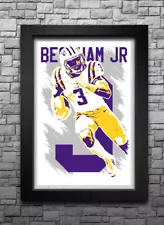 ODELL BECKHAM JR. art print/poster LSU TIGERS FREE S&H! JERSEY H4