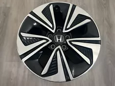 2016 - 2019 Honda Civic Wheel Rim 17x7" Factory OEM 64098 w/ Cap Machined Black