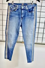 7 FOR ALL MAN KIND Medium Wash High Rise Women's jeans Size 28 On Sale