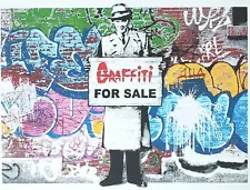 HIJACK ART Graffiti for sale street art SIGNED & Numbered by Mr. Brainwash's son