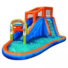 Banzai Plummet Falls Adventure Inflatable Outdoor Water Park Pool Slide (Used)