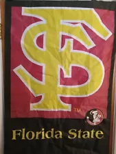 Florida State Seminoles Two Sided Flag Banner Size 28x40! Man Cave! Collegiate!