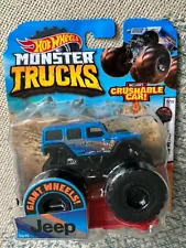 HOT WHEELS MONSTER TRUCKS 2018 JEEP WRANGLER UNLIMITED Blue