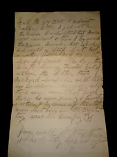 (Very Rare) 1865 Civil War Hand Written letter