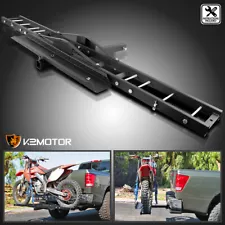 Motorcycle Scooter DirtBike Carrier Hauler Hitch Mount Rack Ramp Anti Tilt 75"