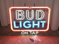 NEW OLD STOCK - RARE Budweiser on Tap neon commercial sign