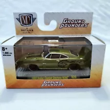 M2 Machines 1969 Dodge Charger Daytona Hemi R20 Green Ground Pounders 1:64 Scale