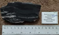 Banded Iron Formation, Hematite-Magnetite, Champion mine, Michigan