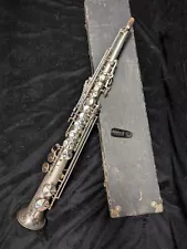 Vintage King Stencil Soprano Saxophone - great condition new pads plays fine