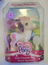 My Little Pony Sweet Sparkle Crystal Princess Cutie Cascade Pony 2005 Hasbro NIB