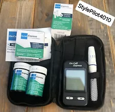 On Call Express Diabetes Testing Kit- Blood Glucose Meter 150 Blood Test Strips