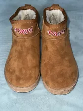 San Francisco 49ers Women’s Slip On Boots Shoes Size 7 Brown Foco Embroidered