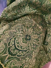 Gold Green Silk Brocade Fabric 3.5 yrds BEAUTIFUL