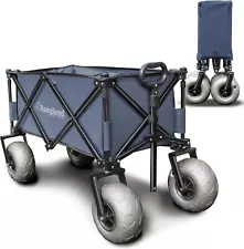 Beach Big Wheels for Sand All Terrain Steel Frame Utility Cart Pneumatic Tires