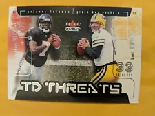 2002 Fleer Genuine | BRETT FAVRE / MICHAEL VICK | TD Threats Insert #12 |